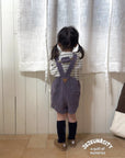 Little Foxx – Golden Berry Short Overalls