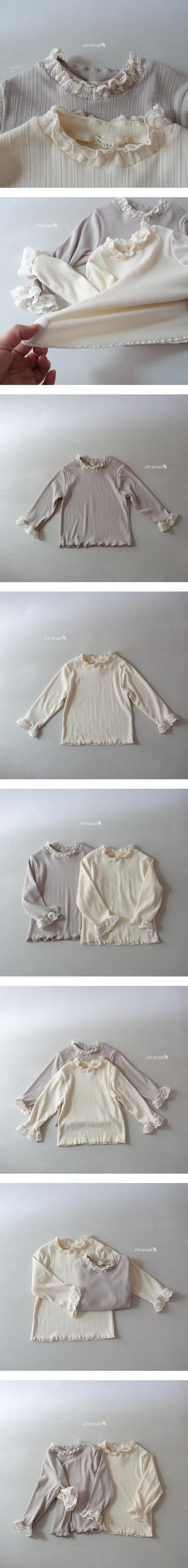 Little Foxx – Soft Ribbed Lace Tee