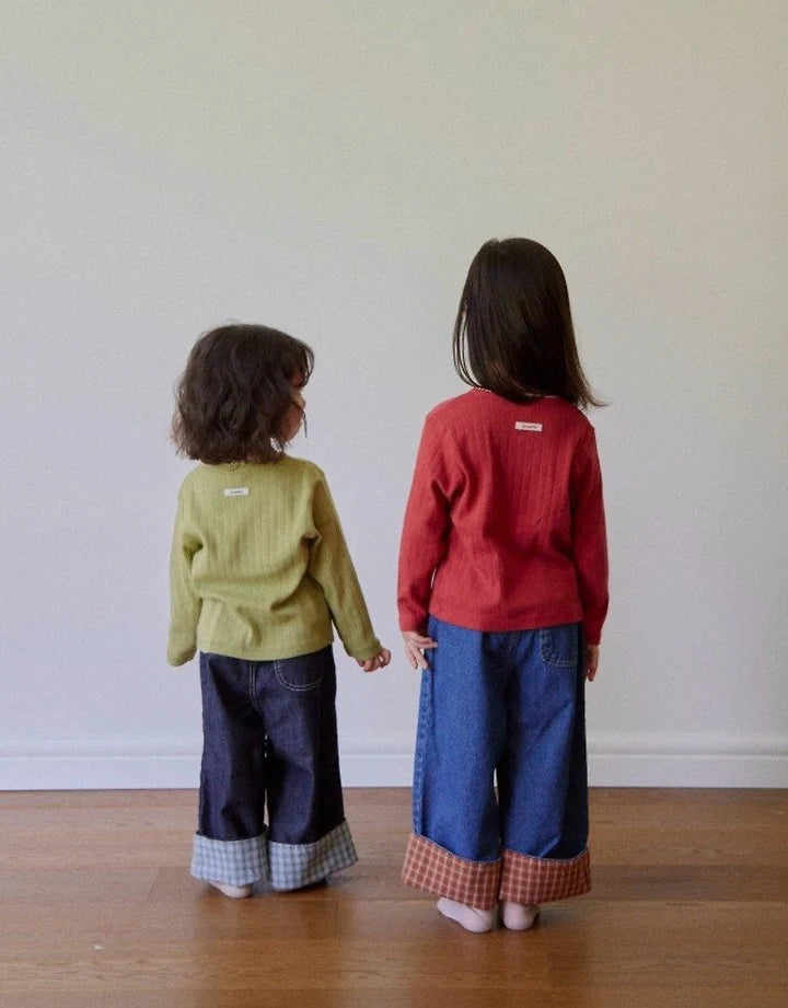 Little Foxx – Check Duri Denim Pants