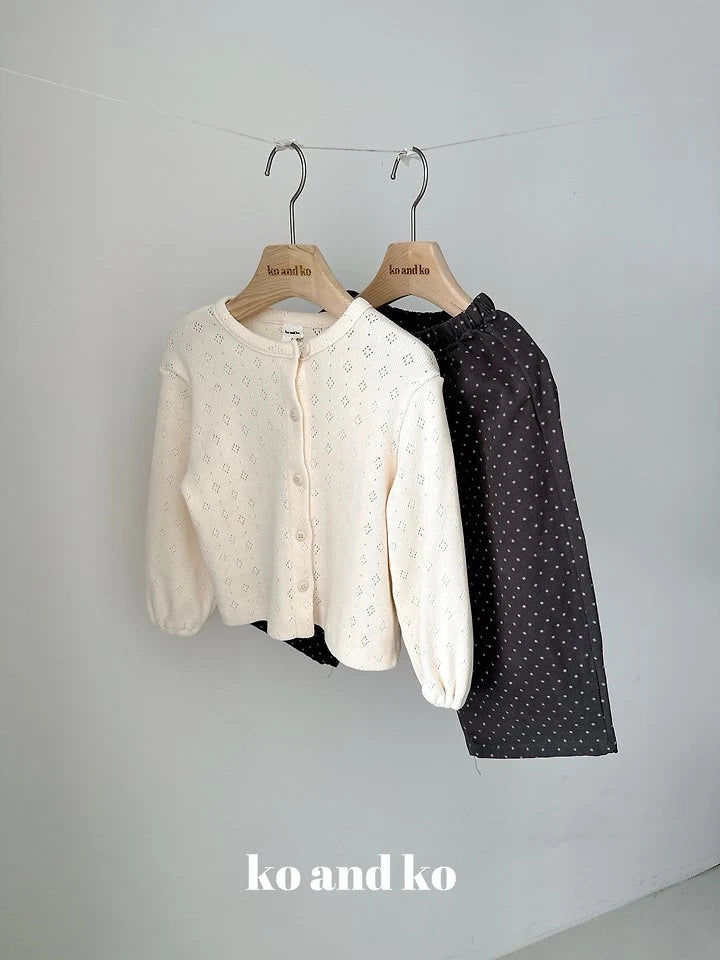 Little Foxx – Eyelet Cardigan
