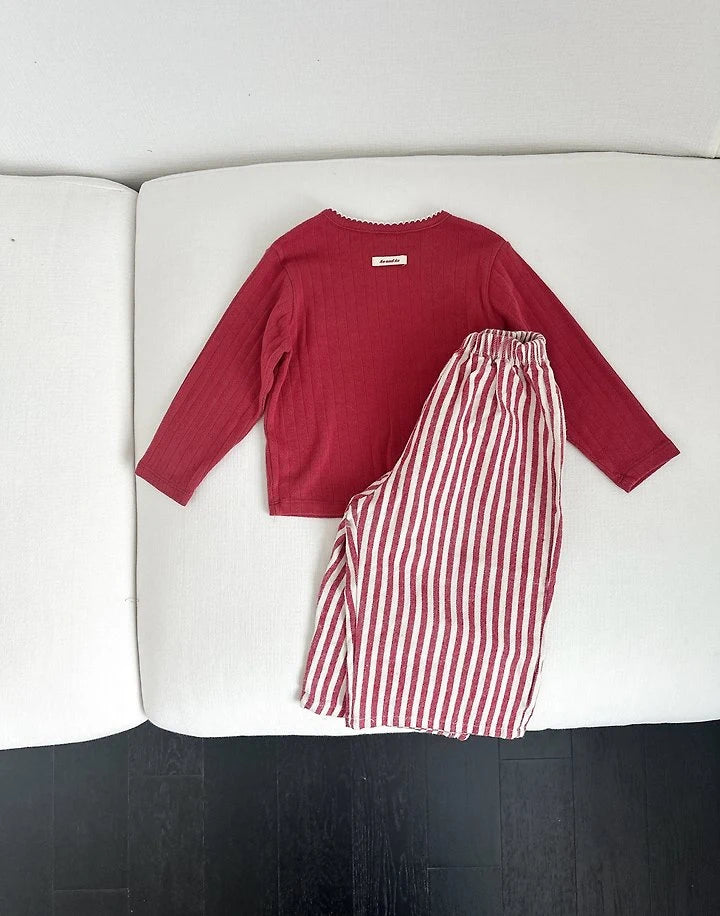 Little Foxx – Stripe Wide Pants