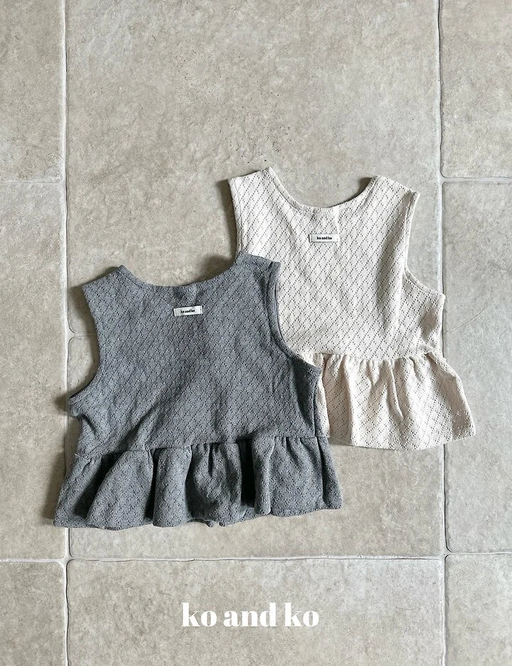 Little Foxx – Knit Shirring Top