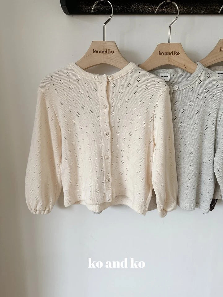 Little Foxx – Eyelet Cardigan