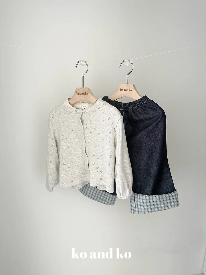 Little Foxx – Check Duri Denim Pants