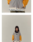 Little Foxx – Color Block Zip-Up Hoodie