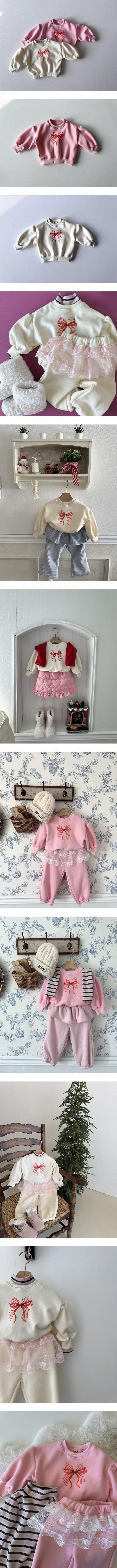 Little Foxx – Ribbon Puff Sweatshirt