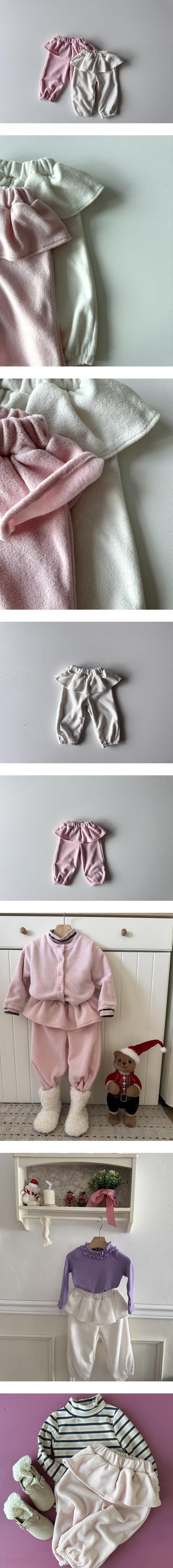 Little Foxx – Terry Fleeced Frill Jogger Pants