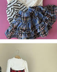 Little Foxx – Fleeced Check Cancan Frill Skirt
