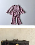 Little Foxx – Mink Velour Bootcut Top & Bottom Set