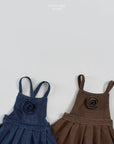 Little Foxx – Twill Dungaree Dress