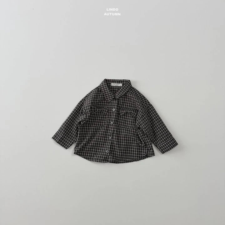 Little Foxx – Ribbon Check Placket Shirt