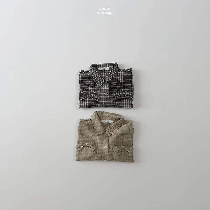 Little Foxx – Ribbon Check Placket Shirt