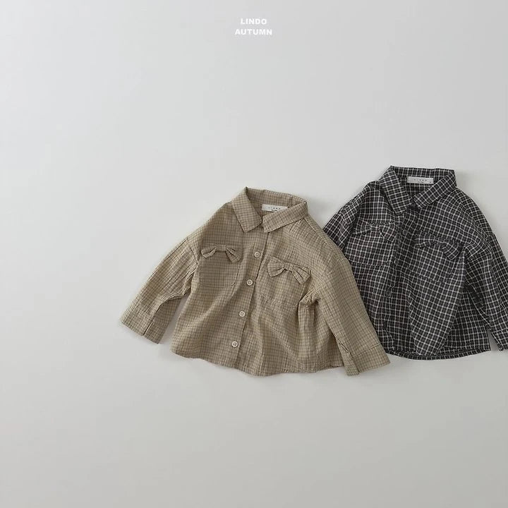 Little Foxx – Ribbon Check Placket Shirt
