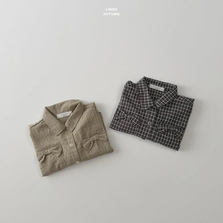 Little Foxx – Ribbon Check Placket Shirt