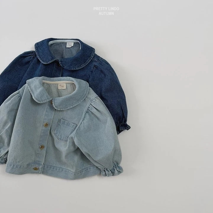 Little Foxx – Round Collar Denim Jacket