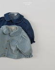 Little Foxx – Round Collar Denim Jacket