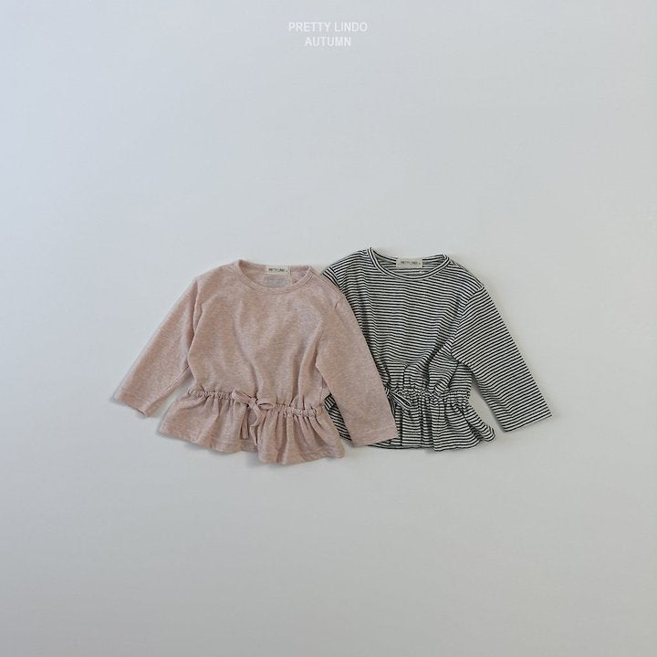 Little Foxx – Striped Ruched Tee