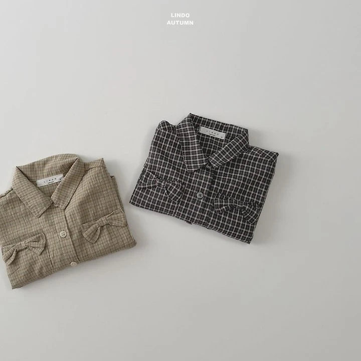 Little Foxx – Ribbon Check Placket Shirt