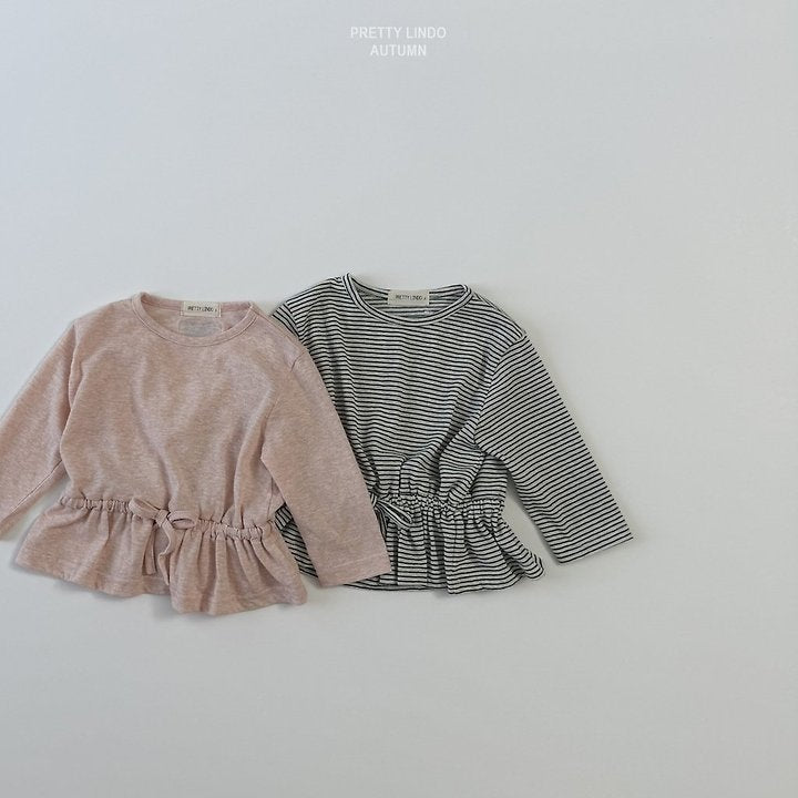Little Foxx – Striped Ruched Tee