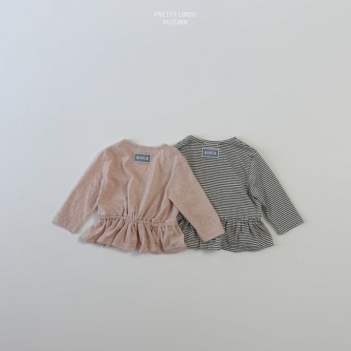 Little Foxx – Striped Ruched Tee