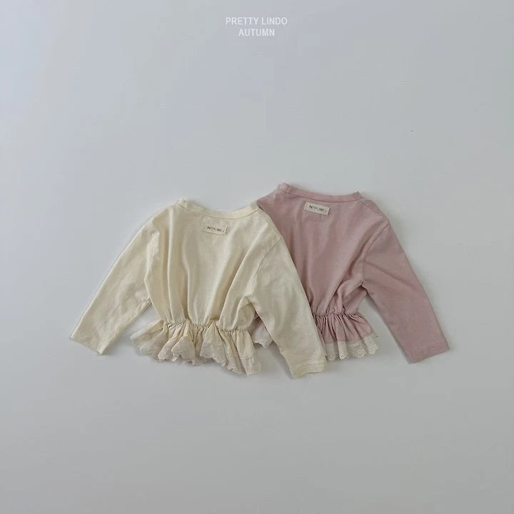 Little Foxx – Single Lace Ruffle Tee