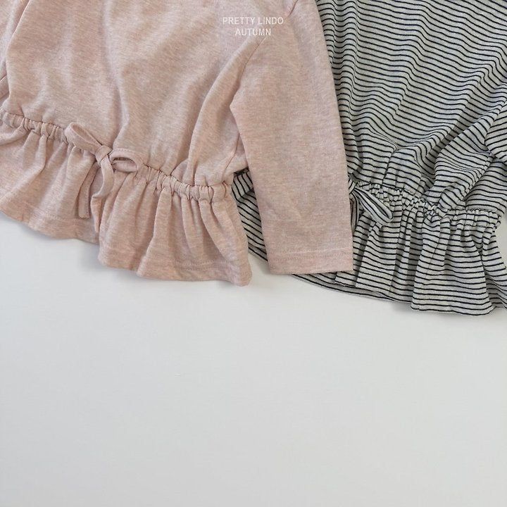 Little Foxx – Striped Ruched Tee