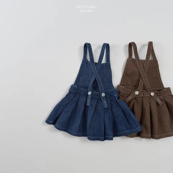 Little Foxx – Twill Dungaree Dress