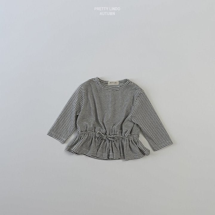 Little Foxx – Striped Ruched Tee