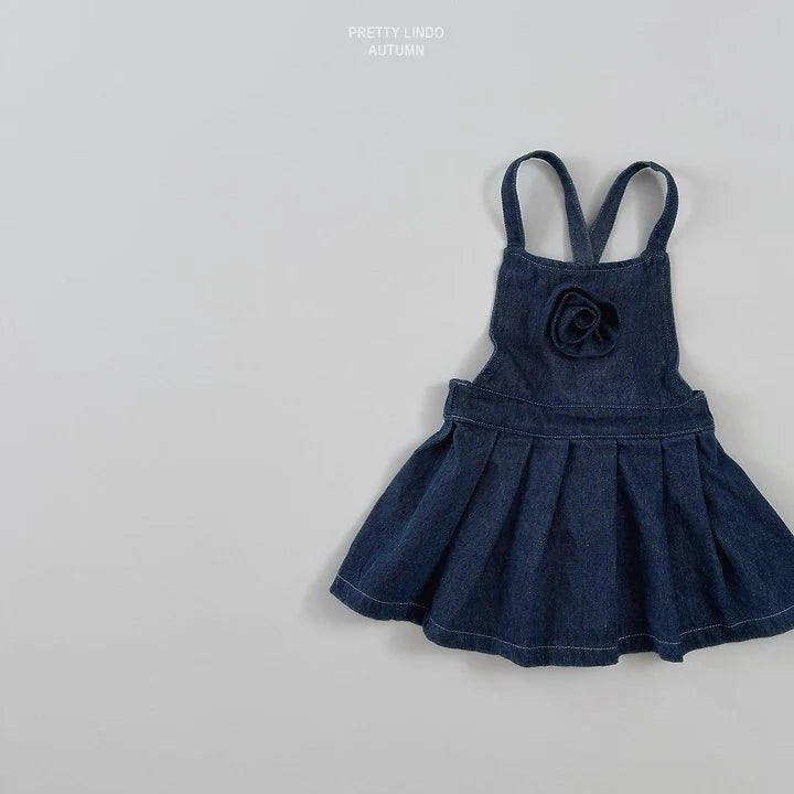 Little Foxx – Twill Dungaree Dress