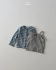 Little Foxx – Pom Pom Sleeveless Top Cardigan Set