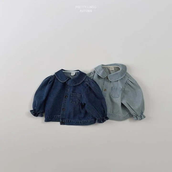 Little Foxx – Round Collar Denim Jacket