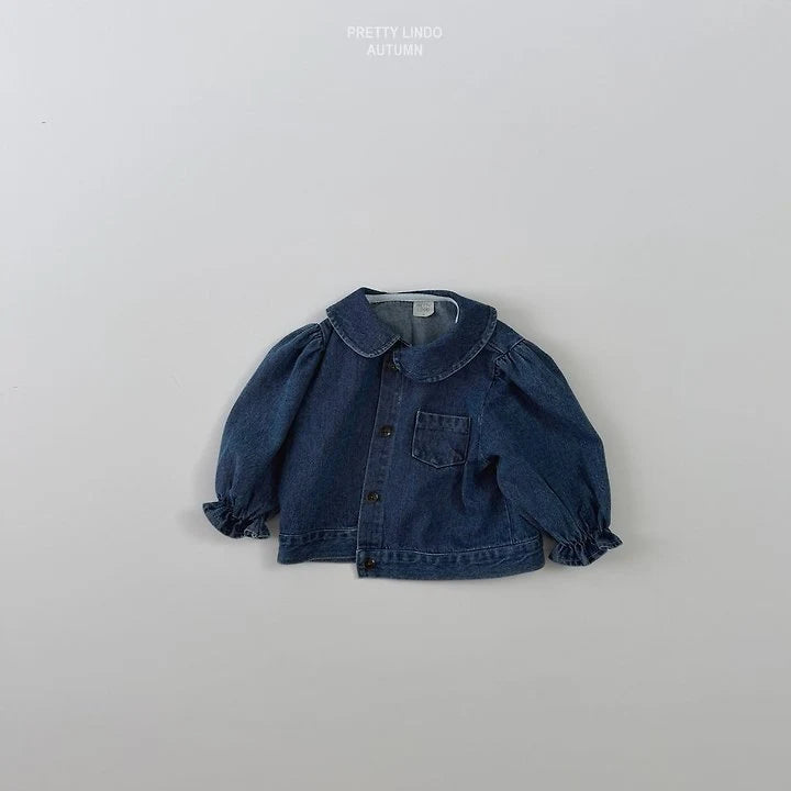 Little Foxx – Round Collar Denim Jacket