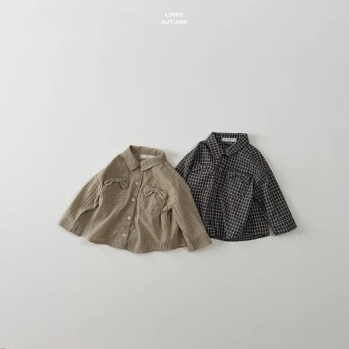 Little Foxx – Ribbon Check Placket Shirt