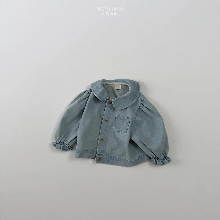 Little Foxx – Round Collar Denim Jacket