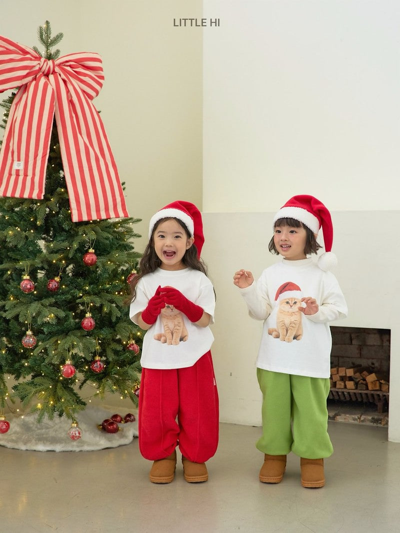 Little Foxx – Merry Cat Peach Tee