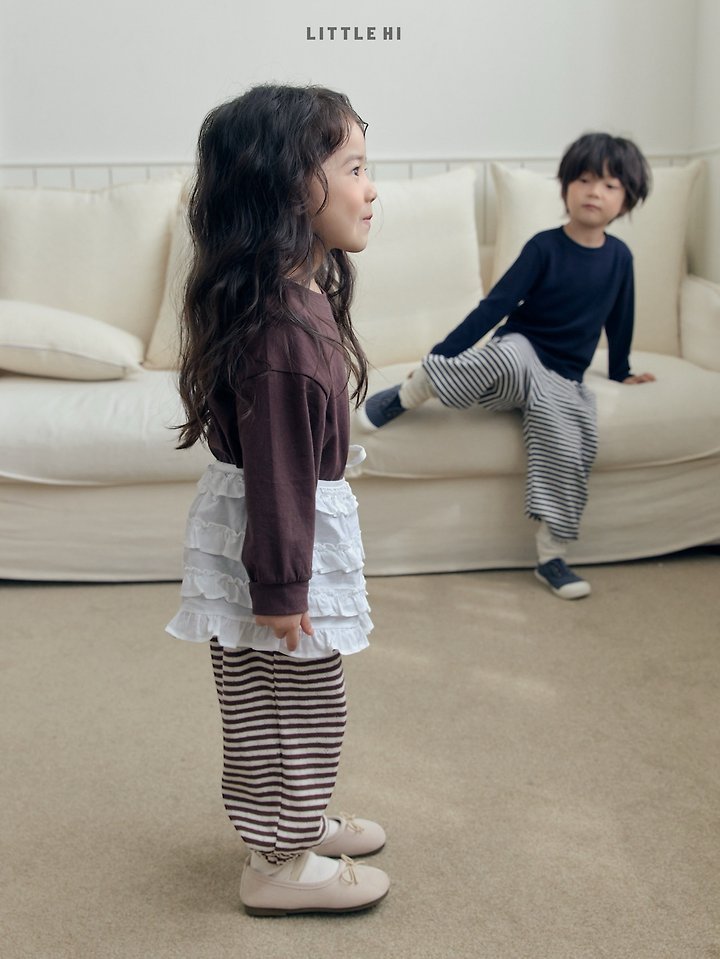 Little Foxx – Eyelet Stripe Jogger Pants