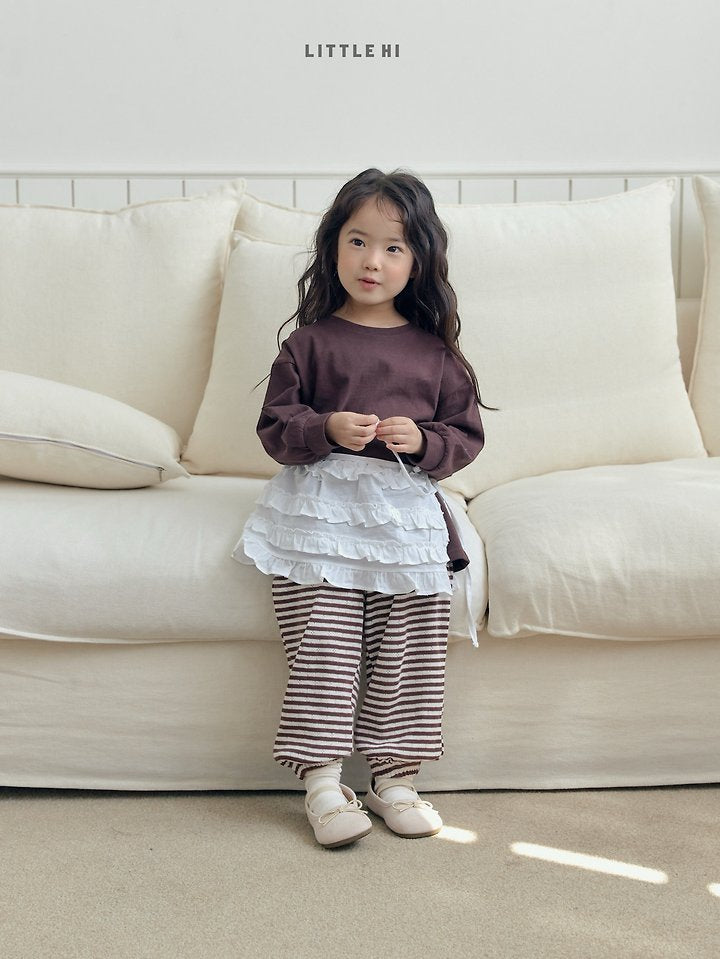 Little Foxx – Eyelet Stripe Jogger Pants