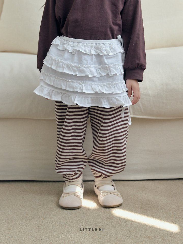 Little Foxx – Eyelet Stripe Jogger Pants