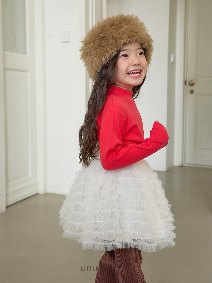Little Foxx – Lolly Pop Peach Turtleneck Tee