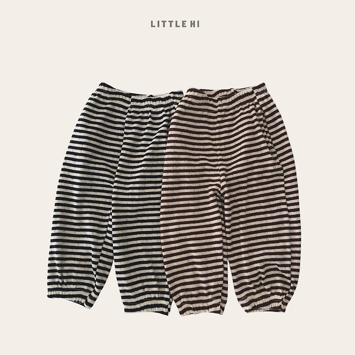 Little Foxx – Eyelet Stripe Jogger Pants