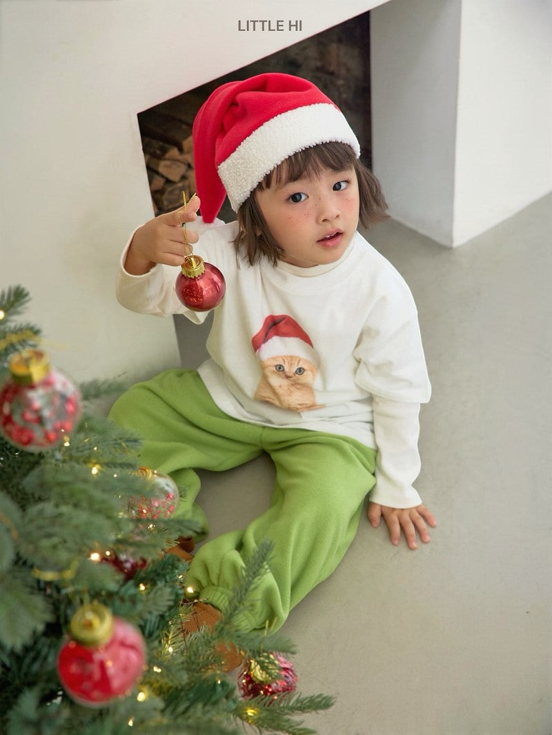 Little Foxx – Merry Cat Peach Tee