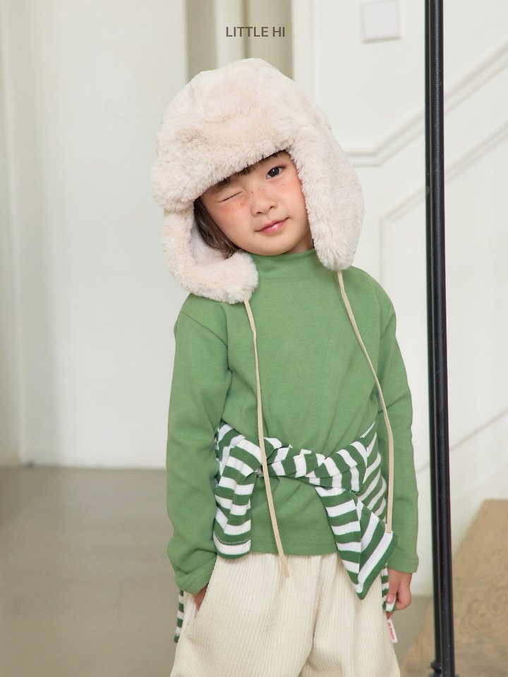 Little Foxx – Lolly Pop Peach Turtleneck Tee