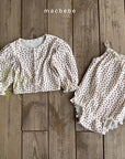 Little Foxx – Strawberry Eyelet Cardigan Set