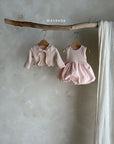 Little Foxx – Rib Cardigan One-piece Set