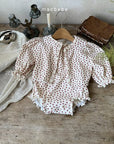 Little Foxx – Strawberry Eyelet Cardigan Set