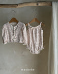 Little Foxx – Strawberry Eyelet Cardigan Set