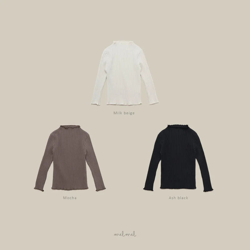 Little Foxx – Mock Neck Rib Tee