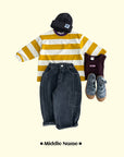 Little Foxx – Milk Colored Stripe Tee