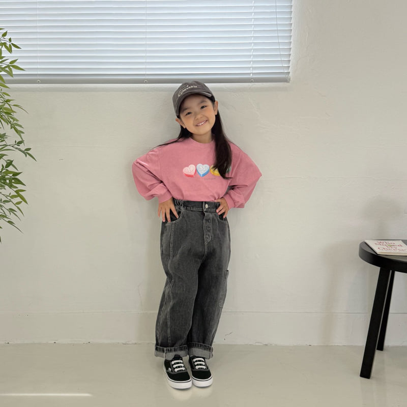 Little Foxx – Pigment Heart Long Sleeve Tee