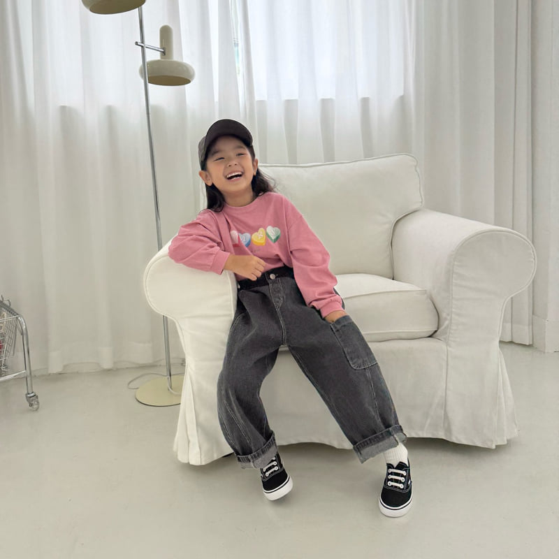 Little Foxx – Pigment Heart Long Sleeve Tee